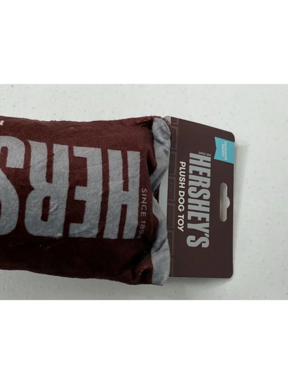 Hersheys Milk Chocolate Bar Plush Dog Toy Squeaky Pet Toy New